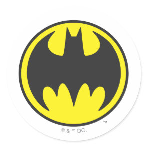 Batman Symbol | Bat Circle Logo Classic Round Sticker