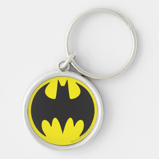 Batman Symbol | Bat Circle Logo Keychain (Front)