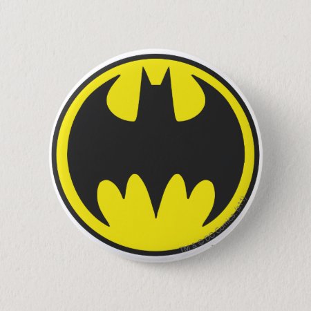 Batman Symbol | Bat Circle Logo Pinback Button