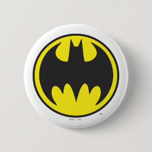 Batman Symbol Bat Circle Logo Pinback Button