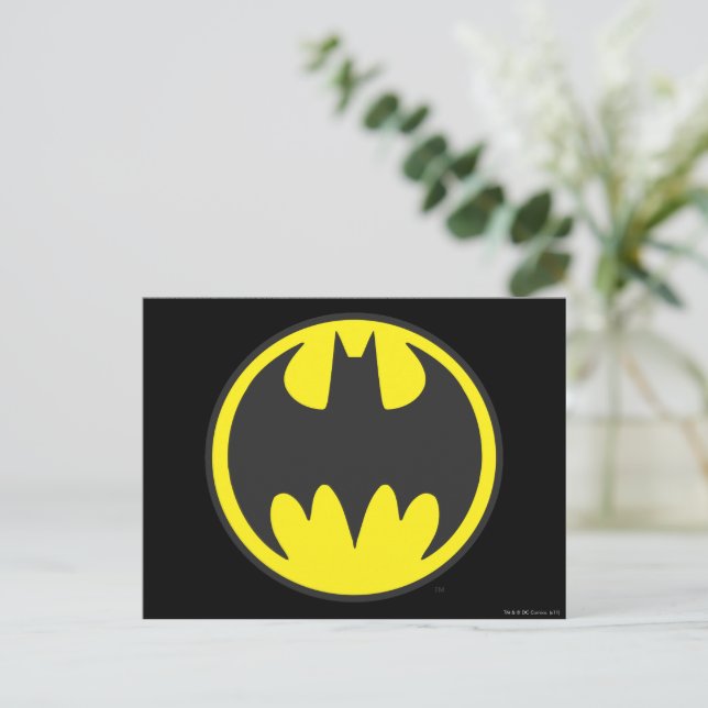 Batman Symbol Bat Circle Logo Postcard Zazzle