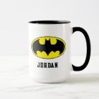 Batman Symbol | Bat Oval Logo | Add Your Name