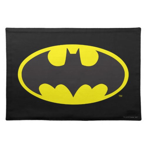Batman Symbol  Bat Oval Logo Cloth Placemat