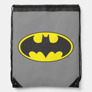 Batman Symbol   Bat Oval Logo Drawstring Bag