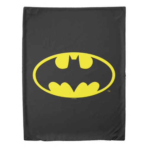 Batman Symbol  Bat Oval Logo Duvet Cover
