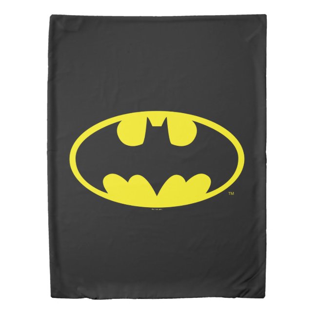 Batman Symbol | Bat Oval Logo Duvet Cover (Front)