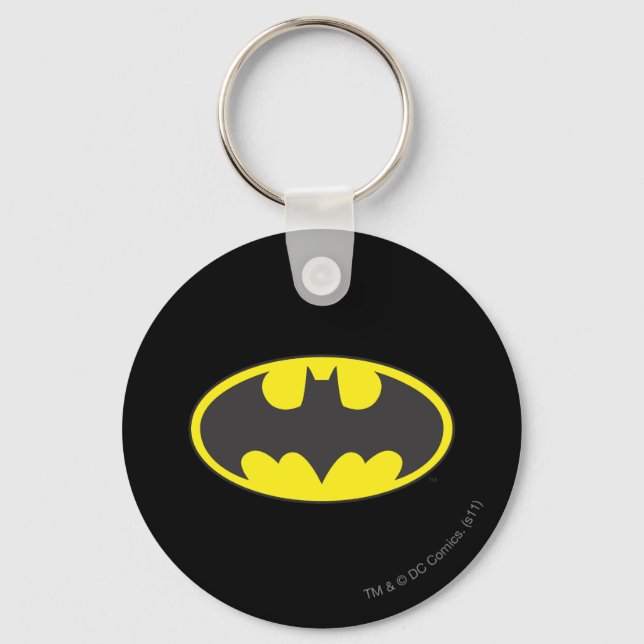 Batman Symbol | Bat Oval Logo Keychain (Front)