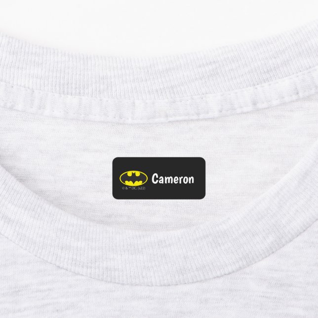 Batman Symbol | Bat Oval Logo Labels (Affixed)