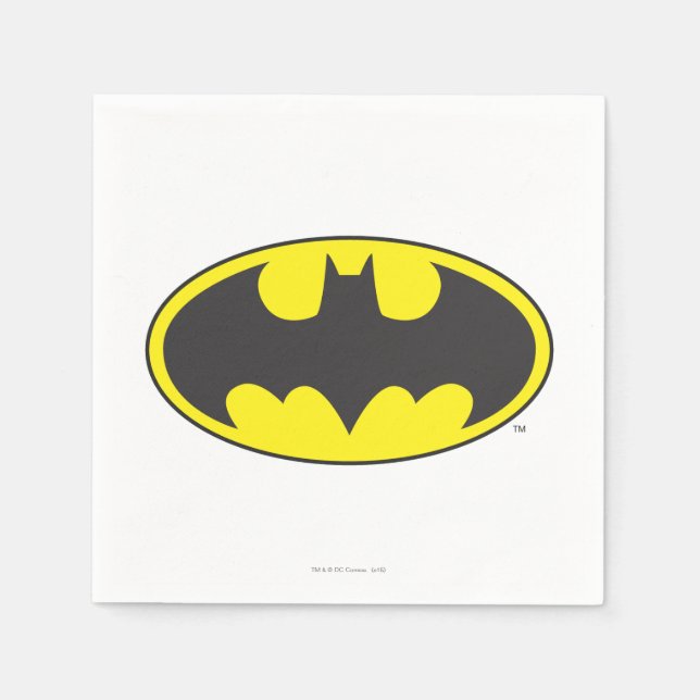 Batman Symbol | Bat Oval Logo Napkins (Front)