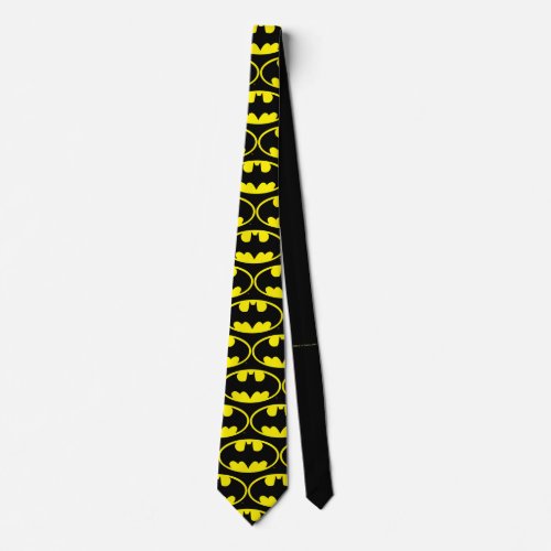 Batman Symbol  Bat Oval Logo Neck Tie