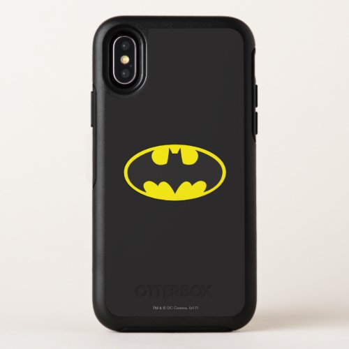 Batman Symbol  Bat Oval Logo OtterBox Symmetry iPhone X Case