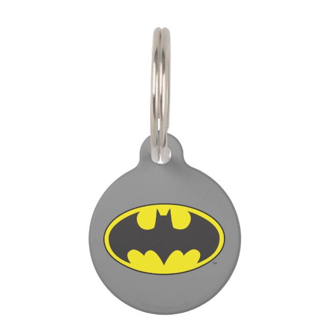 Batman Symbol | Bat Oval Logo Pet ID Tag (Front)