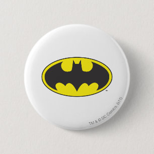 Batman Symbol Bat Oval Logo Pinback Button