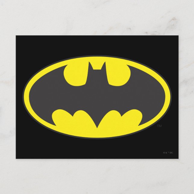 Batman Symbol | Bat Oval Logo Postcard (Front)