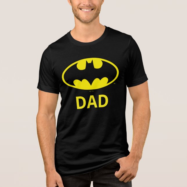 Batman Symbol | Bat Oval Logo Tri-Blend Shirt (Front)