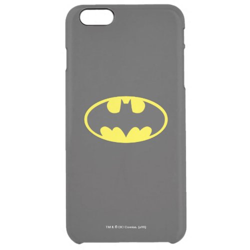 Batman Symbol  Bat Oval Logo Clear iPhone 6 Plus Case