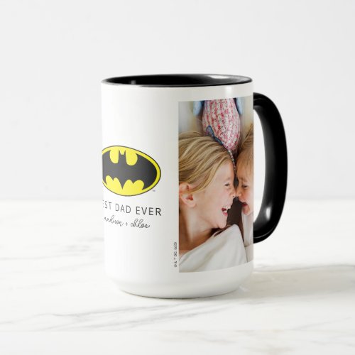 Batman Symbol  Best Dad Photo Mug