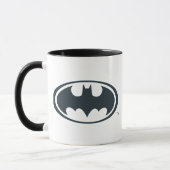 Batman Symbol | Black and White Logo Mug (Left)