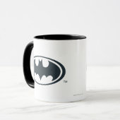 Batman Symbol | Black and White Logo Mug (Front Left)