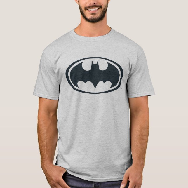 Batman Symbol | Black and White Logo T-Shirt (Front)