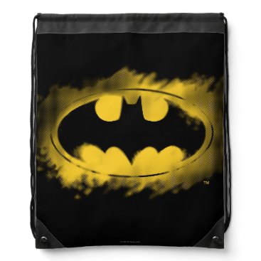 Batman Symbol | Black and Yellow Logo Drawstring Bag