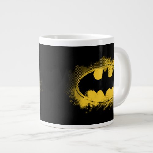 Batman Symbol  Black and Yellow Logo Giant Coffee Mug