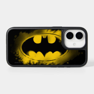Batman Symbol   Black and Yellow Logo iPhone 17 Case