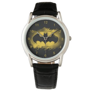 Batman Symbol | Black And Yellow Logo Watch by batman at Zazzle