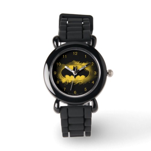 Batman Symbol  Black and Yellow Logo Watch
