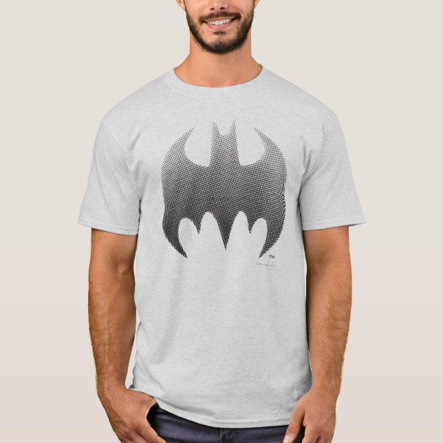 Batman Symbol | Black White Fade Logo T-Shirt (Front)