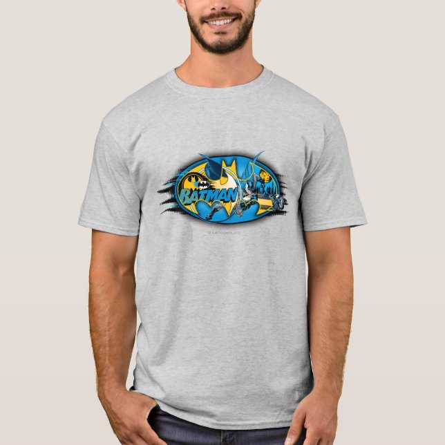 Batman Symbol | Classic Collage Logo T-Shirt (Front)
