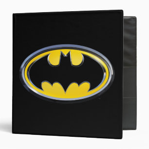 Batman Symbol   Classic Logo 3 Ring Binder