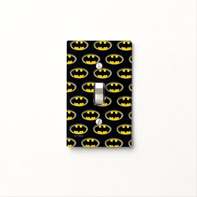 Batman Symbol | Classic Logo Light Switch Cover (In Situ)