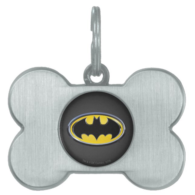 Batman Symbol | Classic Logo Pet Name Tag (Front)