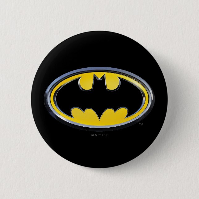 Batman Symbol | Classic Logo Pinback Button (Front)