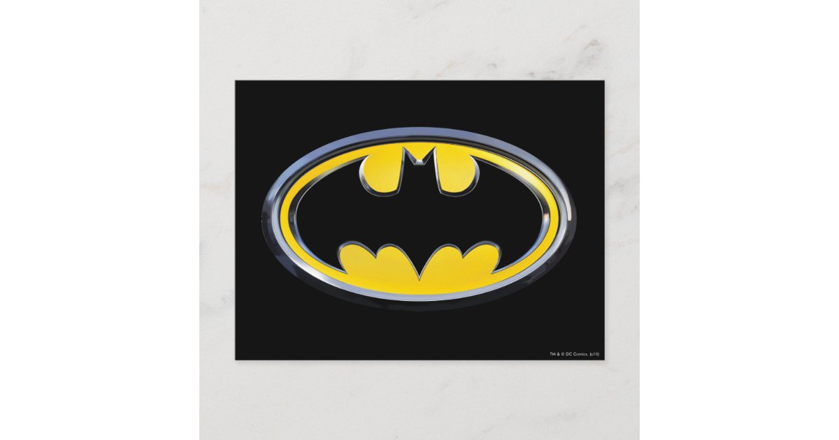 Batman Symbol | Classic Logo Postcard | Zazzle