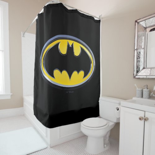 Batman Symbol  Classic Logo Shower Curtain