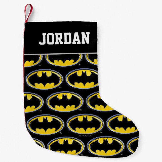 Batman Symbol | Classic Logo Small Christmas Stocking (Front)
