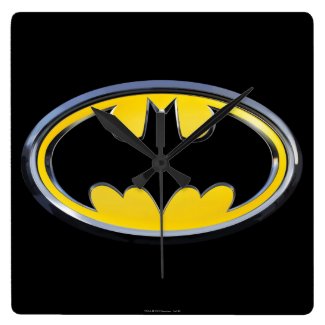 Batman Symbol | Classic Logo Square Wall Clock