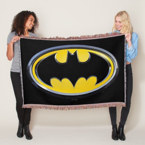 Batman Symbol  Classic Logo Throw Blanket