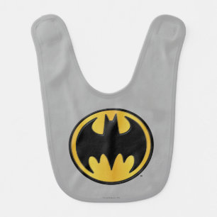 Batman Symbol Classic Round Logo Baby Bib