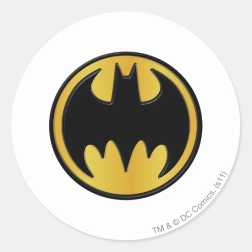 Batman Symbol  Classic Round Logo Classic Round Sticker