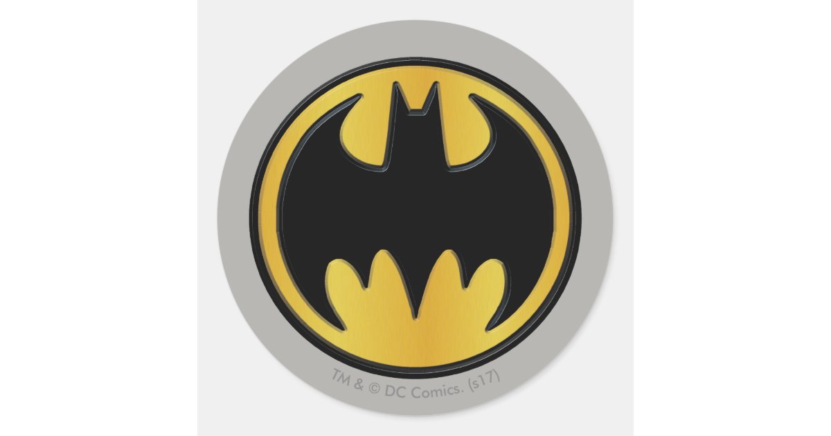Batman Symbol, Classic Round Logo Classic Round Sticker