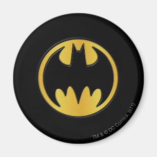 Batman Symbol Classic Round Logo Magnet