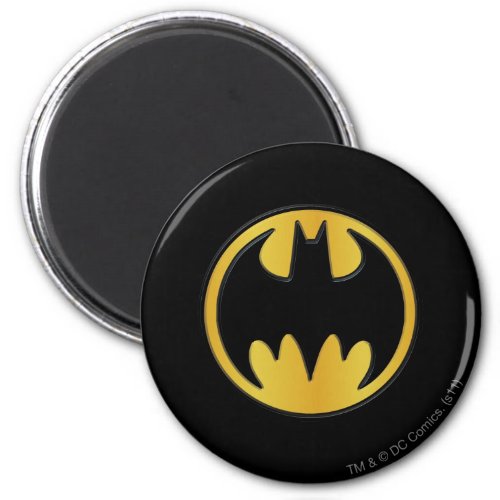 Batman Symbol  Classic Round Logo Magnet