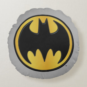 Batman Symbol Classic Round Logo Pillow