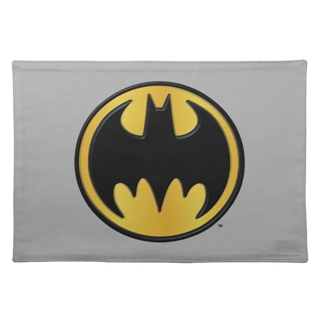 Batman Symbol | Classic Round Logo Placemat (Front)