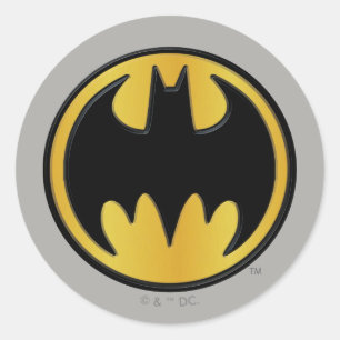 Batman Symbol   Classic Round Logo Sticker