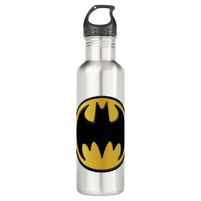 Batman Symbol | Classic Round Logo Water Bottle (Front)