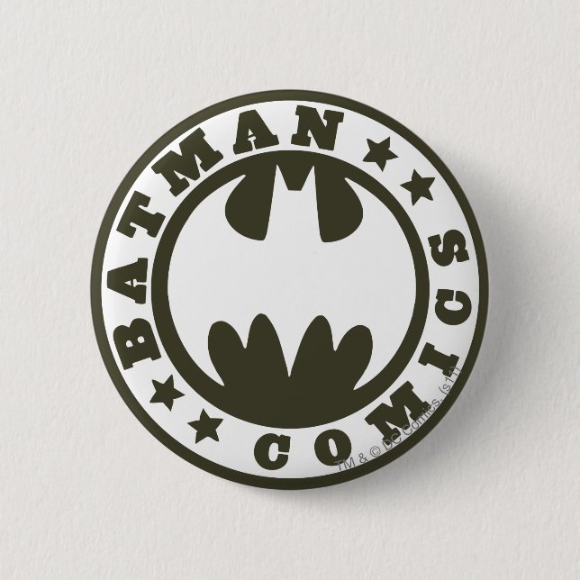 Batman Symbol | Comics Logo Button (Front)